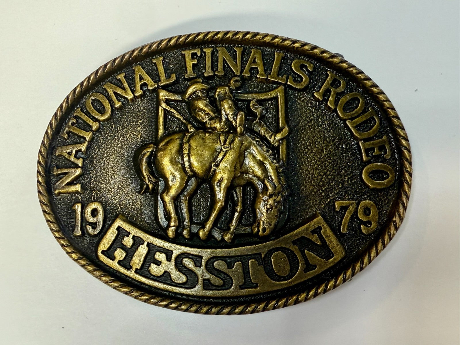 1979 Hesston NFR National Finals Rodeo Cowboys Western 5Th Edition Belt Buckle