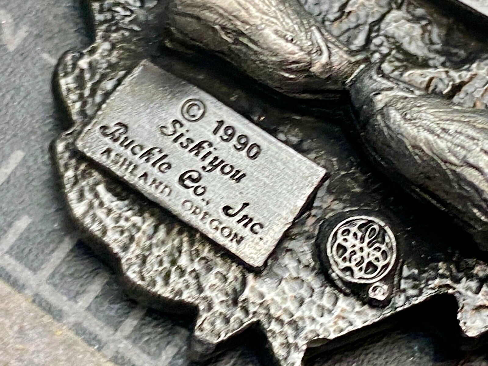 Vintage 1990 - Founder’s Days Caledonia MN belt buckle -  Church of St Mary 