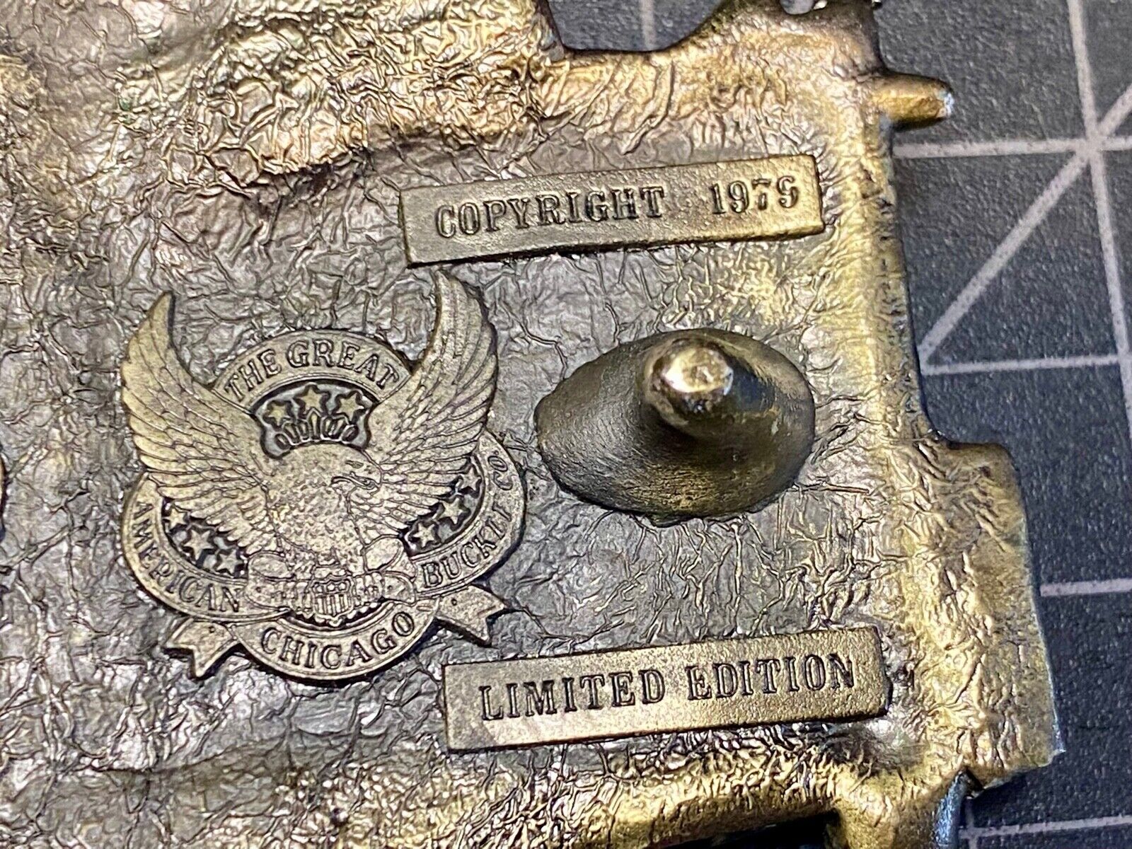 Vintage 1979 Train Caboose Cut Out - Collectors - Great American Belt Buckle Co