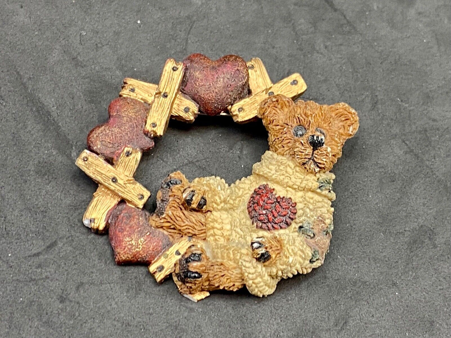 Valentines Day? X Heart X Heart Brooch Pin From Boyds Bears & Friends