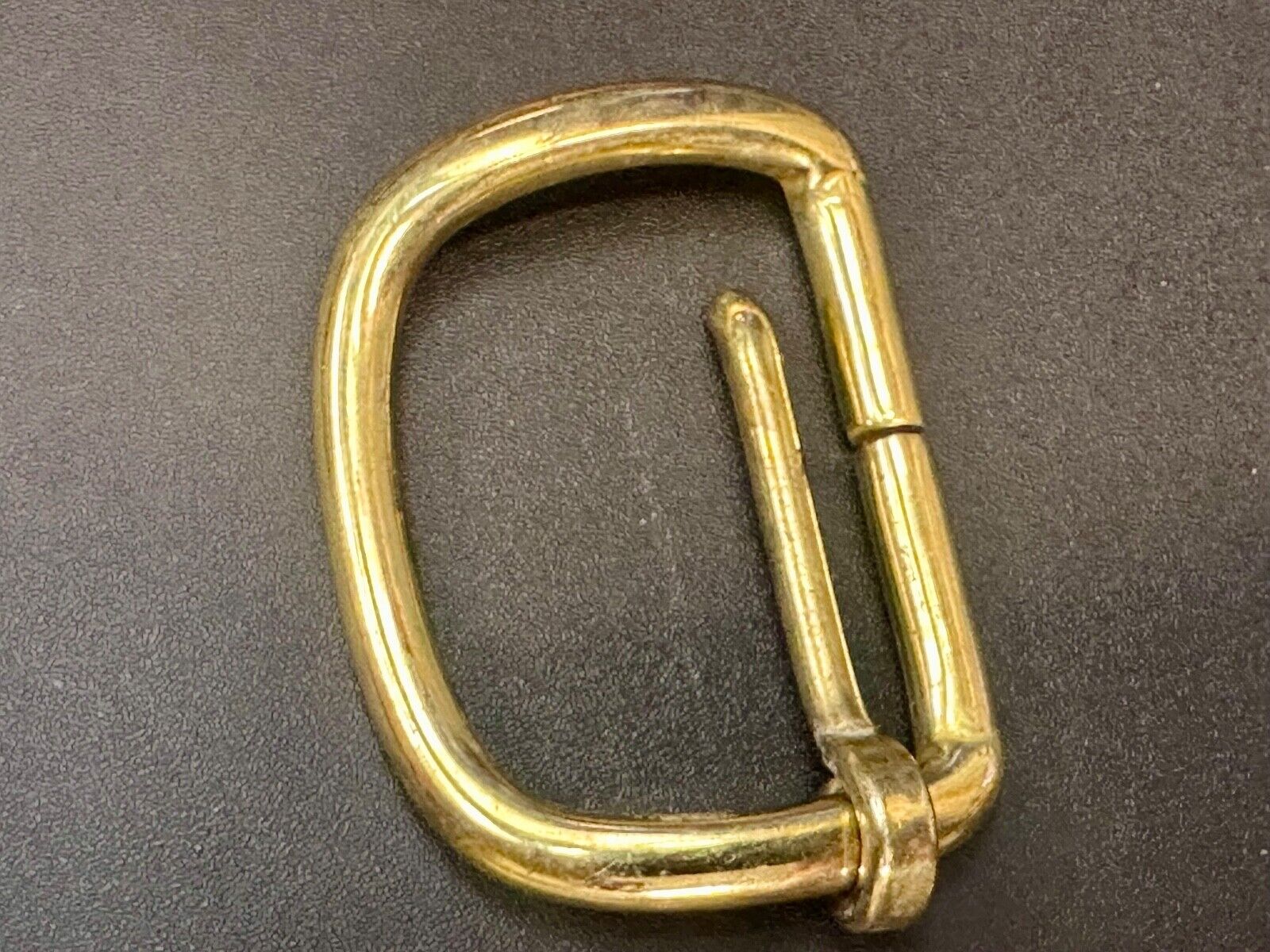 Vintage curved rectangle replacement belt buckle marked W