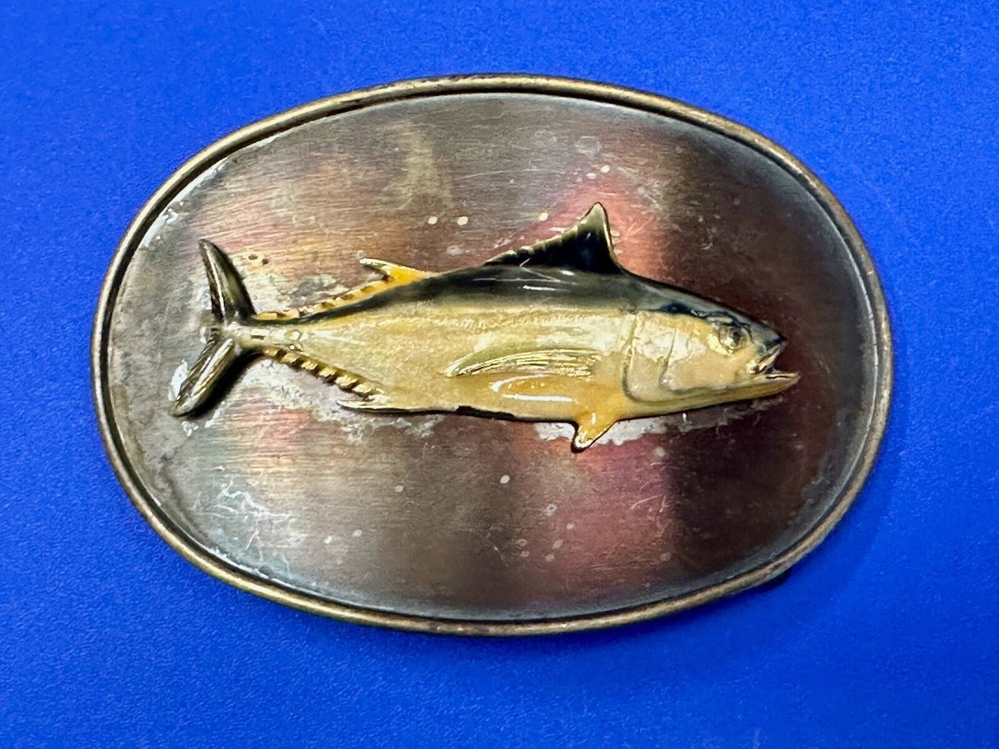 Vintage Fish Fishermans Gift! Retro RainTree Belt Buckle