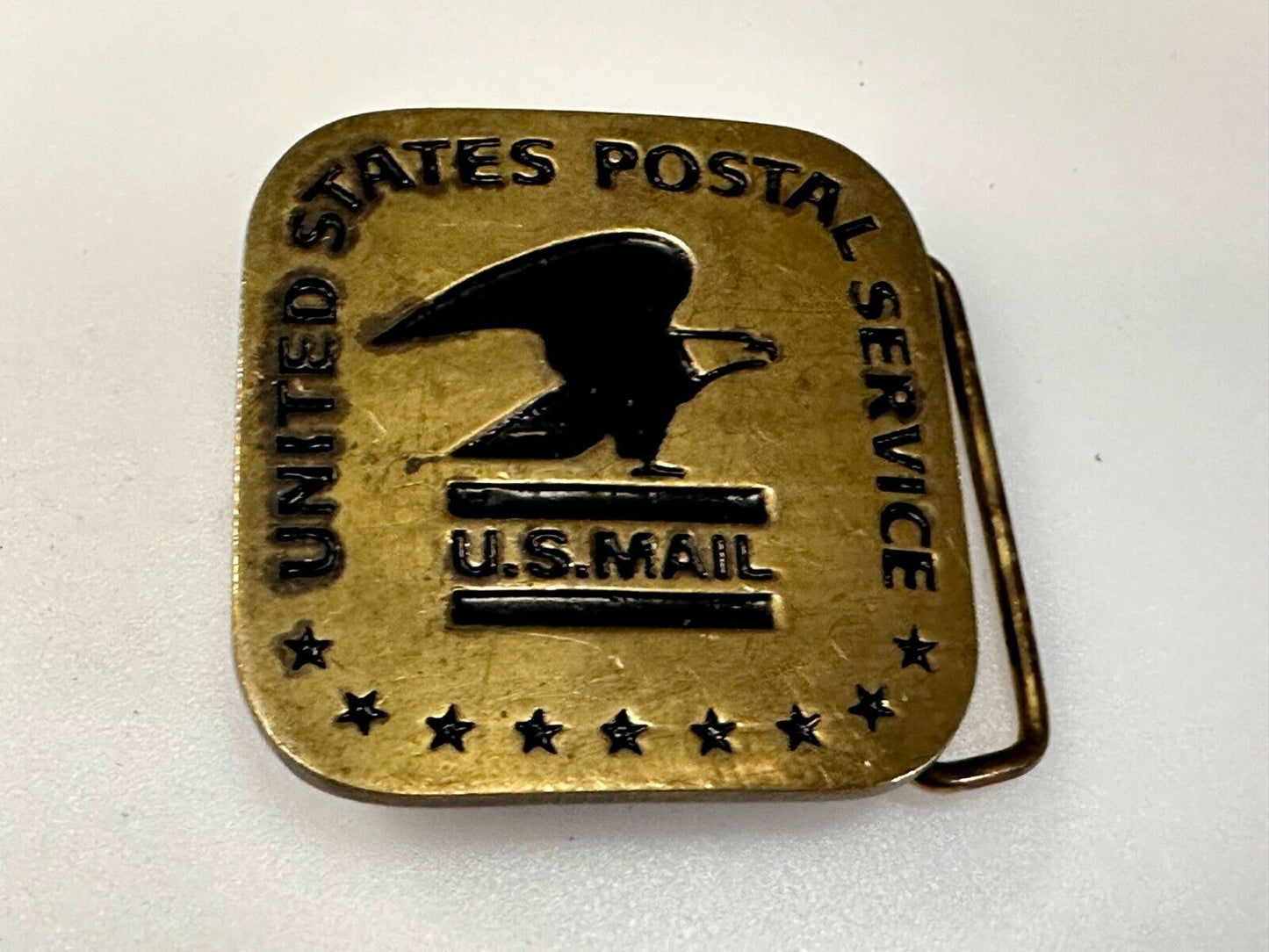USPS United States Postal Service U.S Mail Solid Brass Belt Buckle by Baron BBB