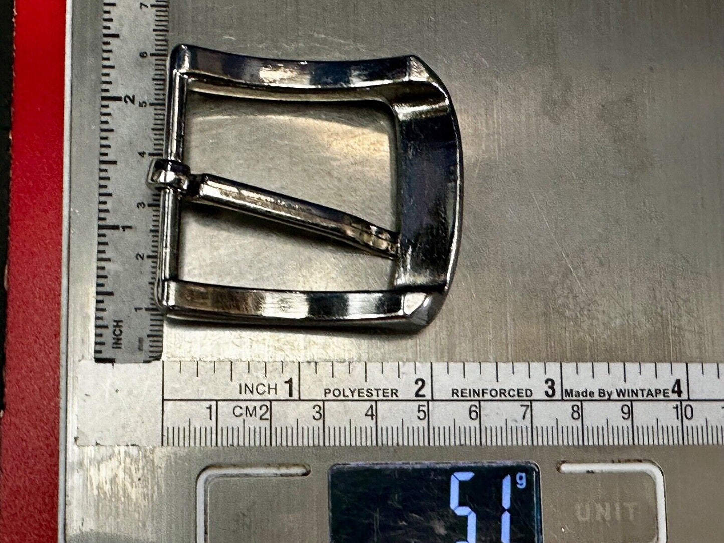 Ariat - Western silver tone ranger style replacement reflective 2"  belt buckle