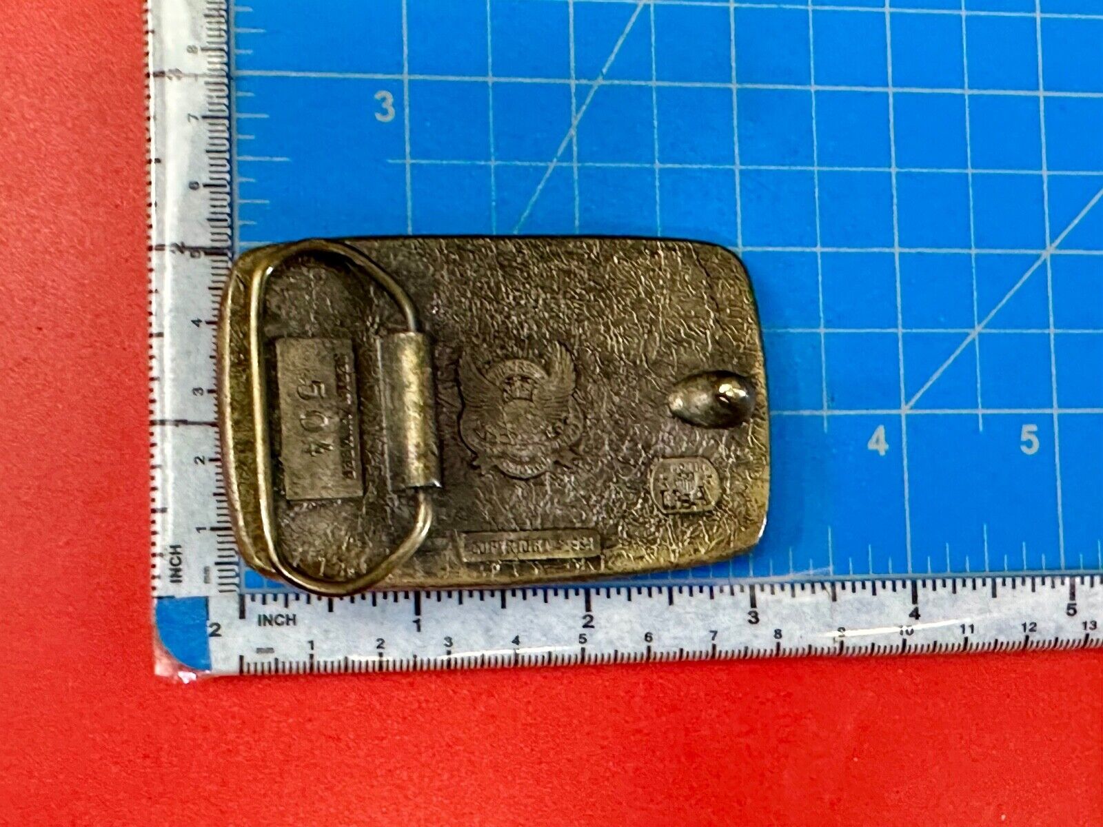 Majestic Patriotic EAGLE Vtg.  1981 The Great American belt buckle Commemorative