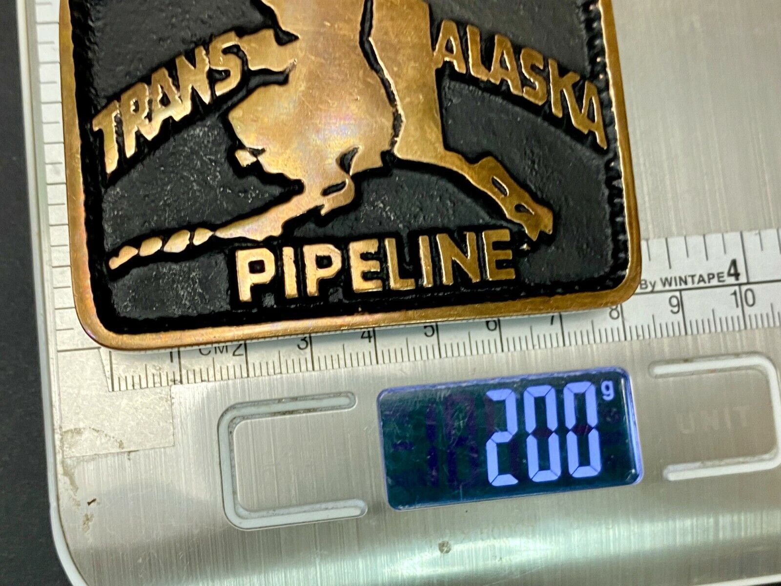 Trans Alaska Oil Pipeline Vintage Belt Buckle - 461 Of 500 Made By Fred Meyers