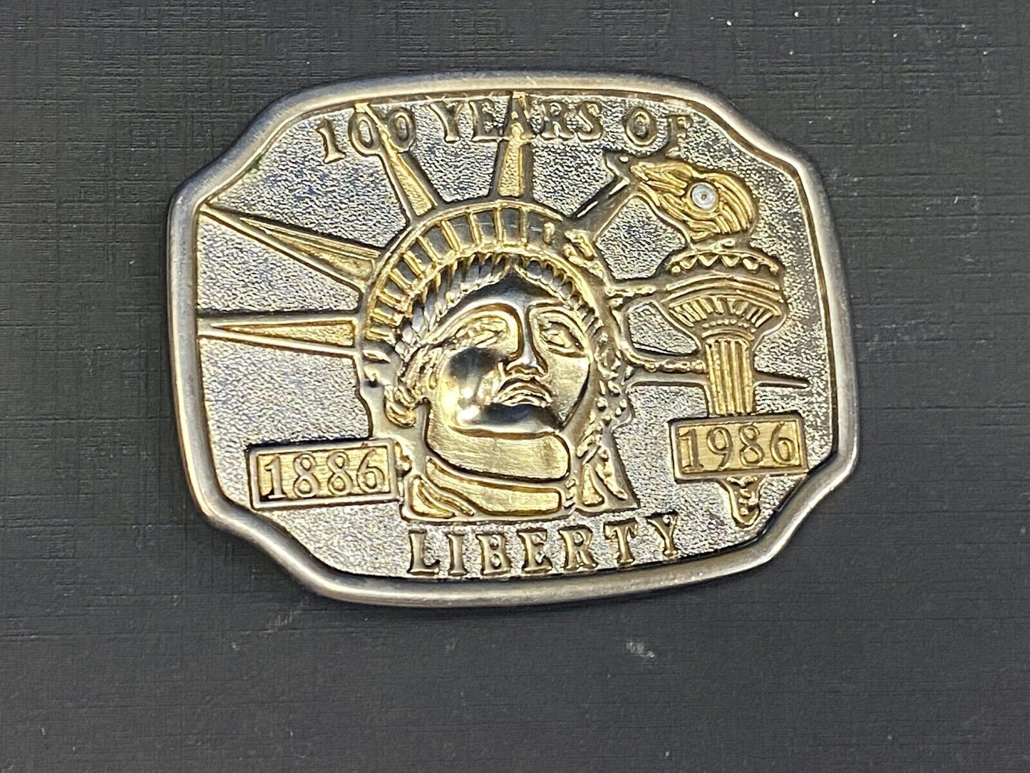 100 Years Of Lady Liberty Statue Belt Buckle  Patriotic Usa America! 