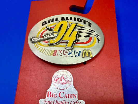 Bill Elliott 94 Car Racer NASCAR McDonald's Collectible Licensed Belt Buckle