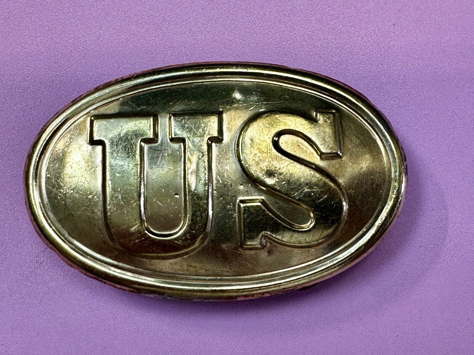 US Civil War Union Infantry Enlisted Soldier Replica Belt Buckle - see markings
