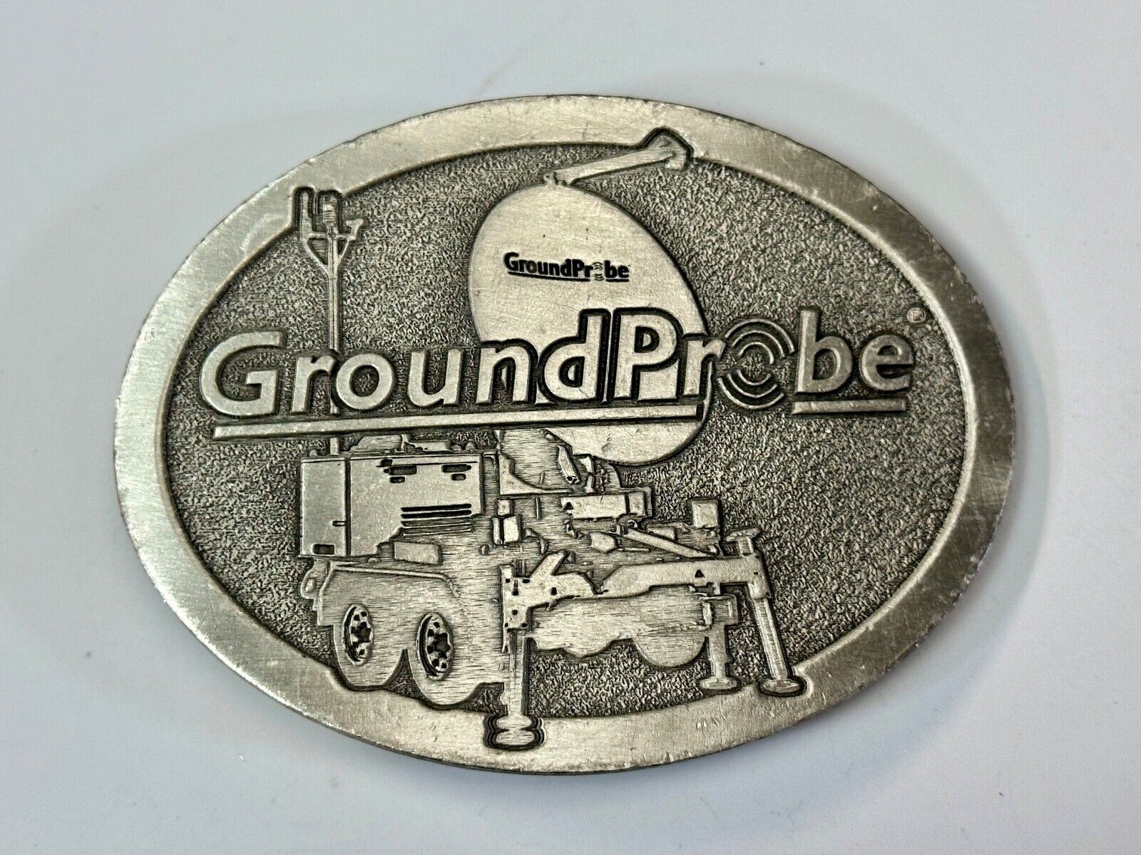 vintage Ground probe Company promo Advertising belt buckle