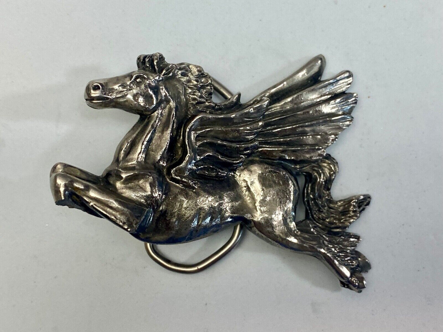 Vintage 1981 Flying Horse Chicago Pegasus Great America Belt Buckle Co 