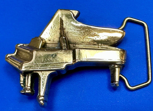 Beautiful Baby Grand Piano 1978 Baron Buckles Solid Brass  belt buckle