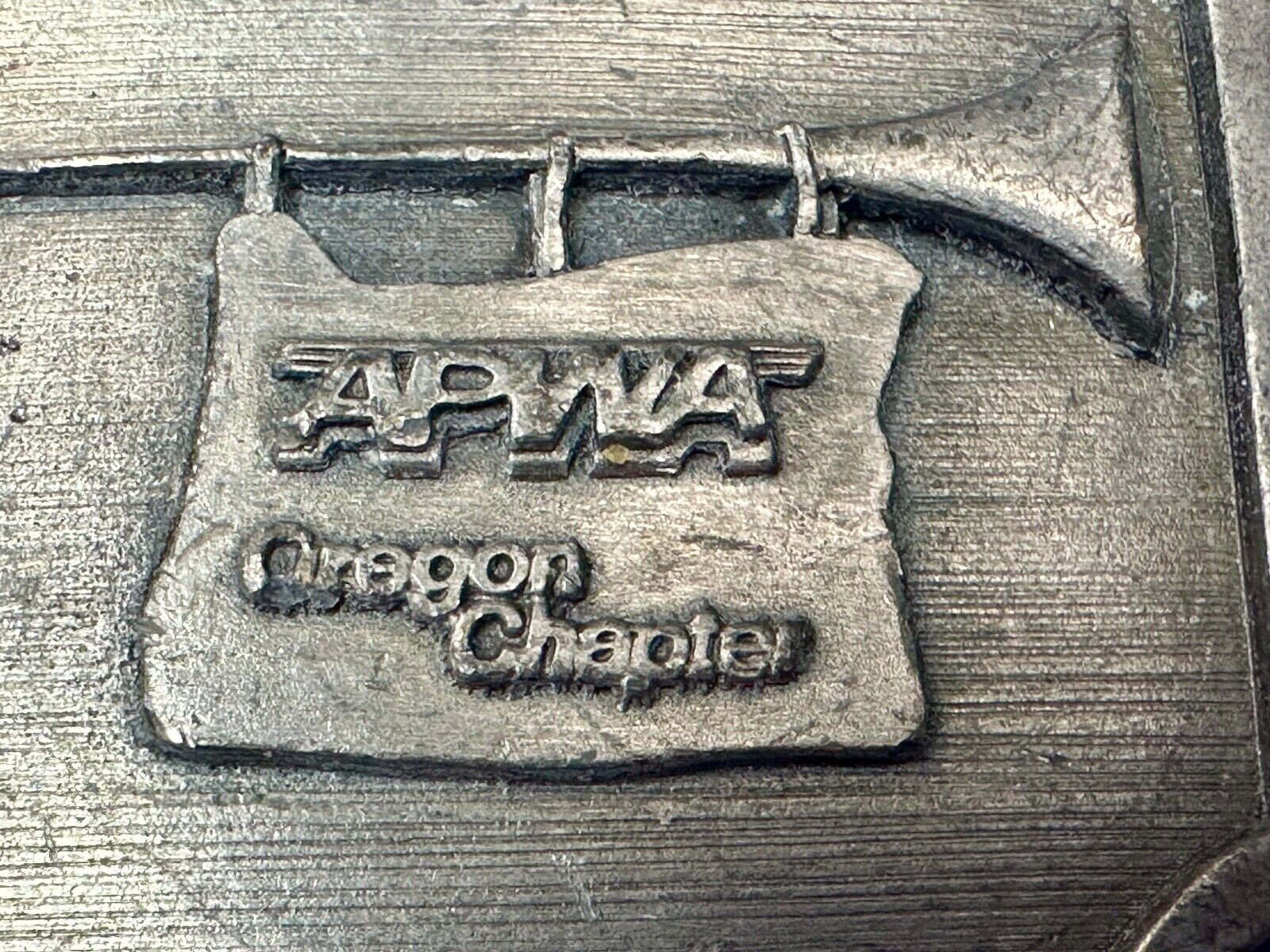 APWA Oregon chapter American Public Works Association Conference belt buckle
