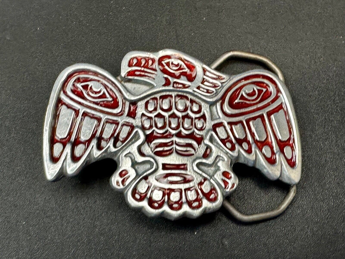 Thunderbird Hippie Tribal PNW Haida Native American Vintage Belt Buckle