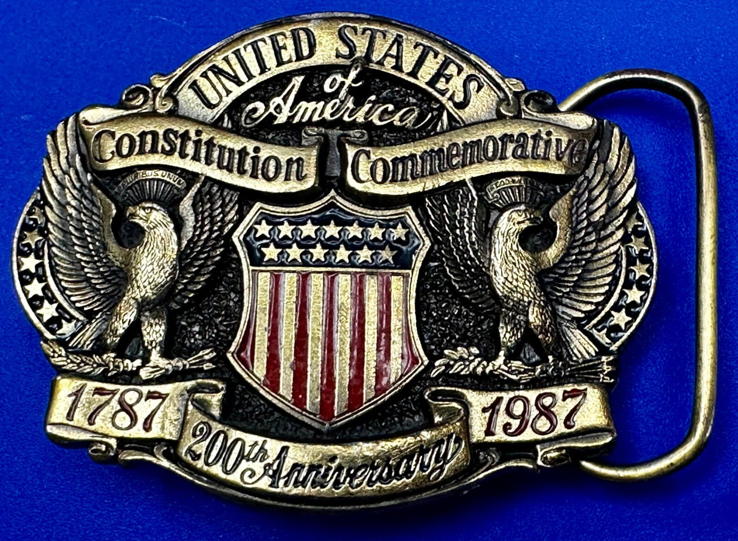 United States of America Constitution Commemorate 200th Anniversary Belt Buckle