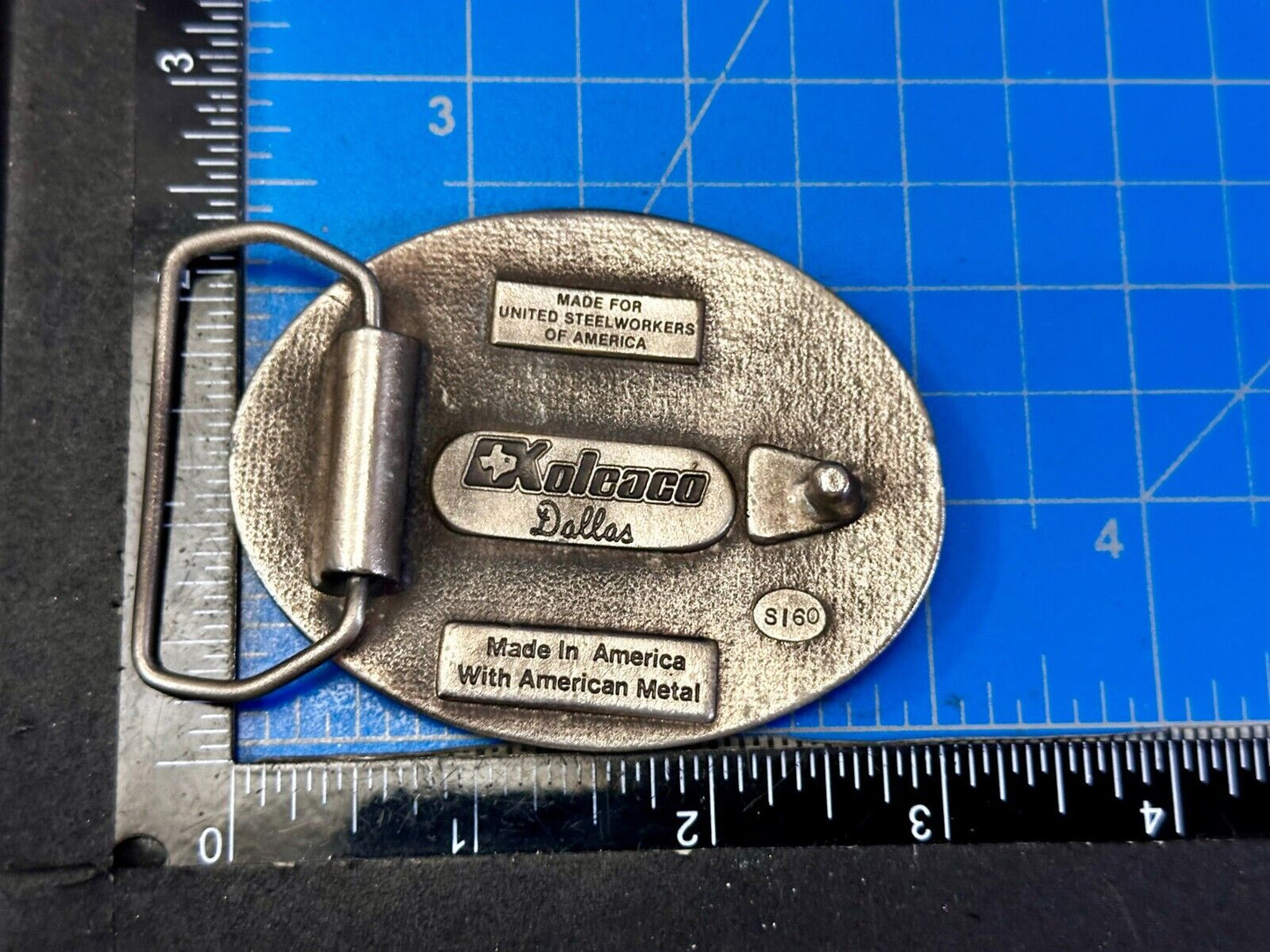 United Steel Workers of America Union Made AFL CIO Belt Buckle Koleaco S160