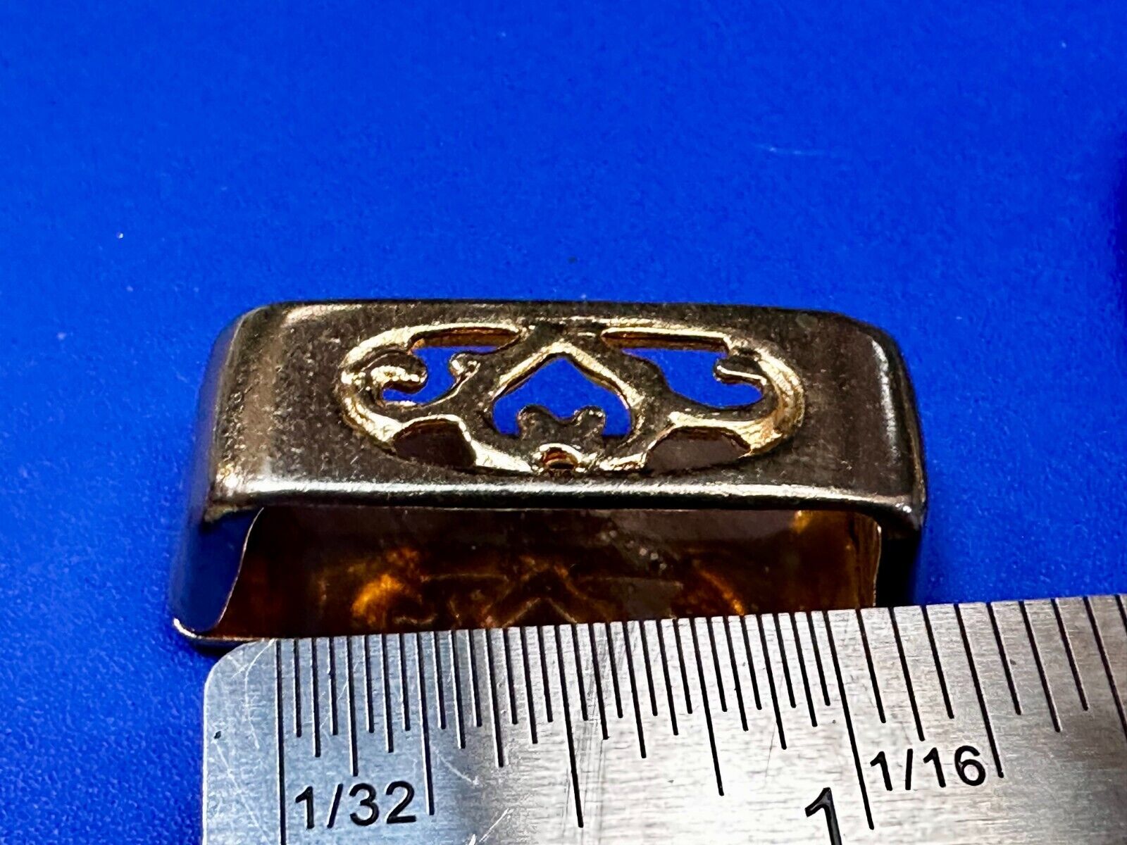 Three Piece Vintage Ranger Belt Buckle Set - Keeper & Tip Included