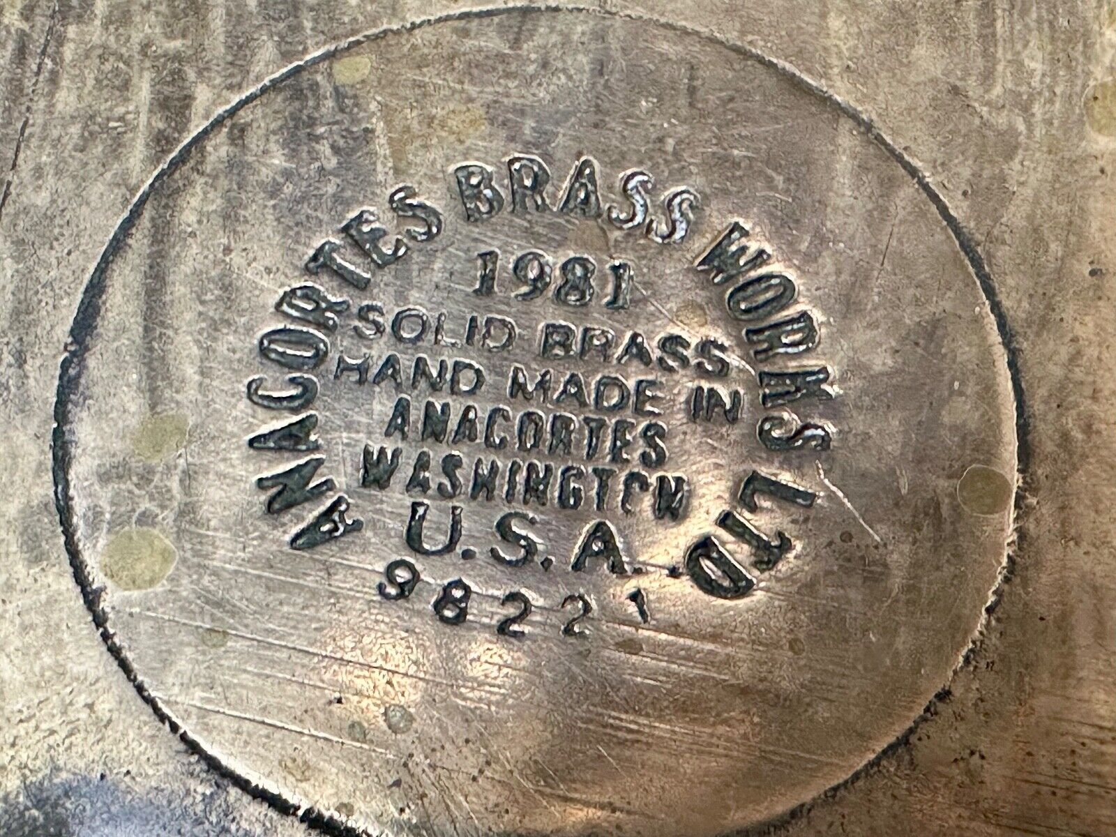 Turris Coal Company Elkhart Mine Illinois Solid Brass Anacortes Belt Buckle