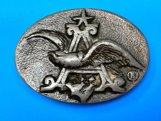 ANHEUSER BUSCH Eagle Vintage Beer Collectors Brewery Company Emblem Belt Buckle
