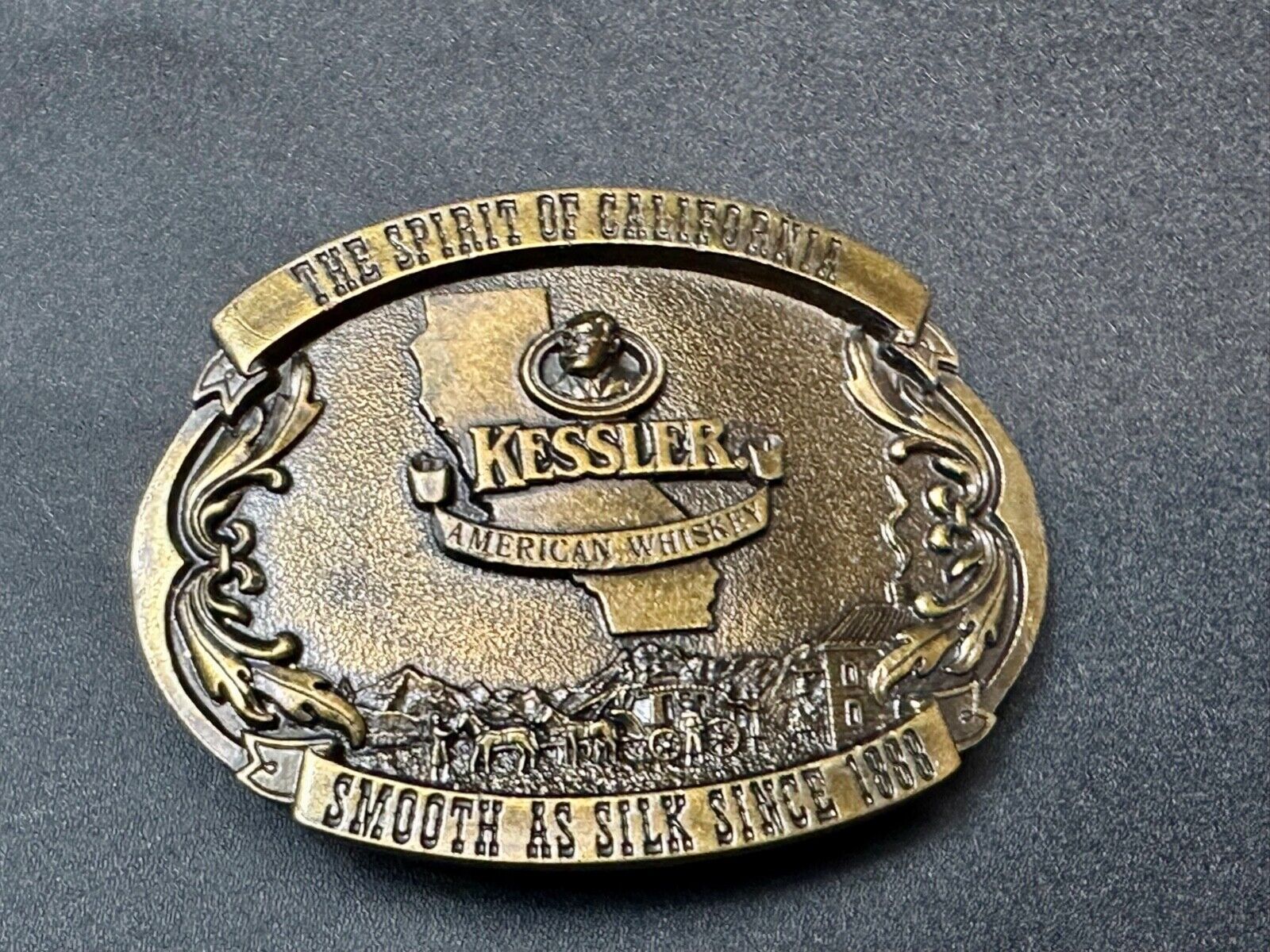 The Spirit of California - Kessler, smooth as silk belt buckle