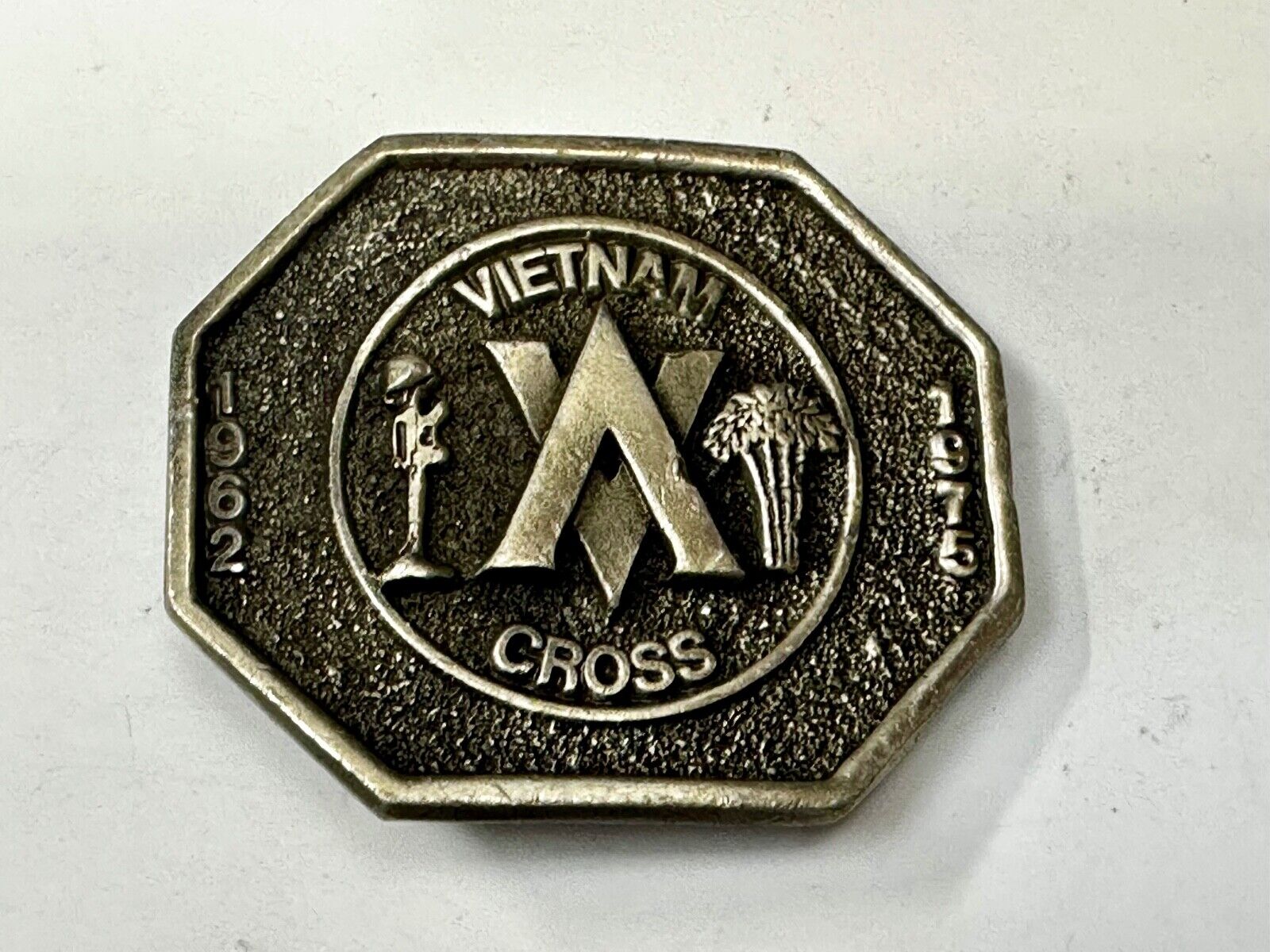 Vietnam Cross 1962 - 1975 The Great American Buckle Co Vintage Belt Buckle