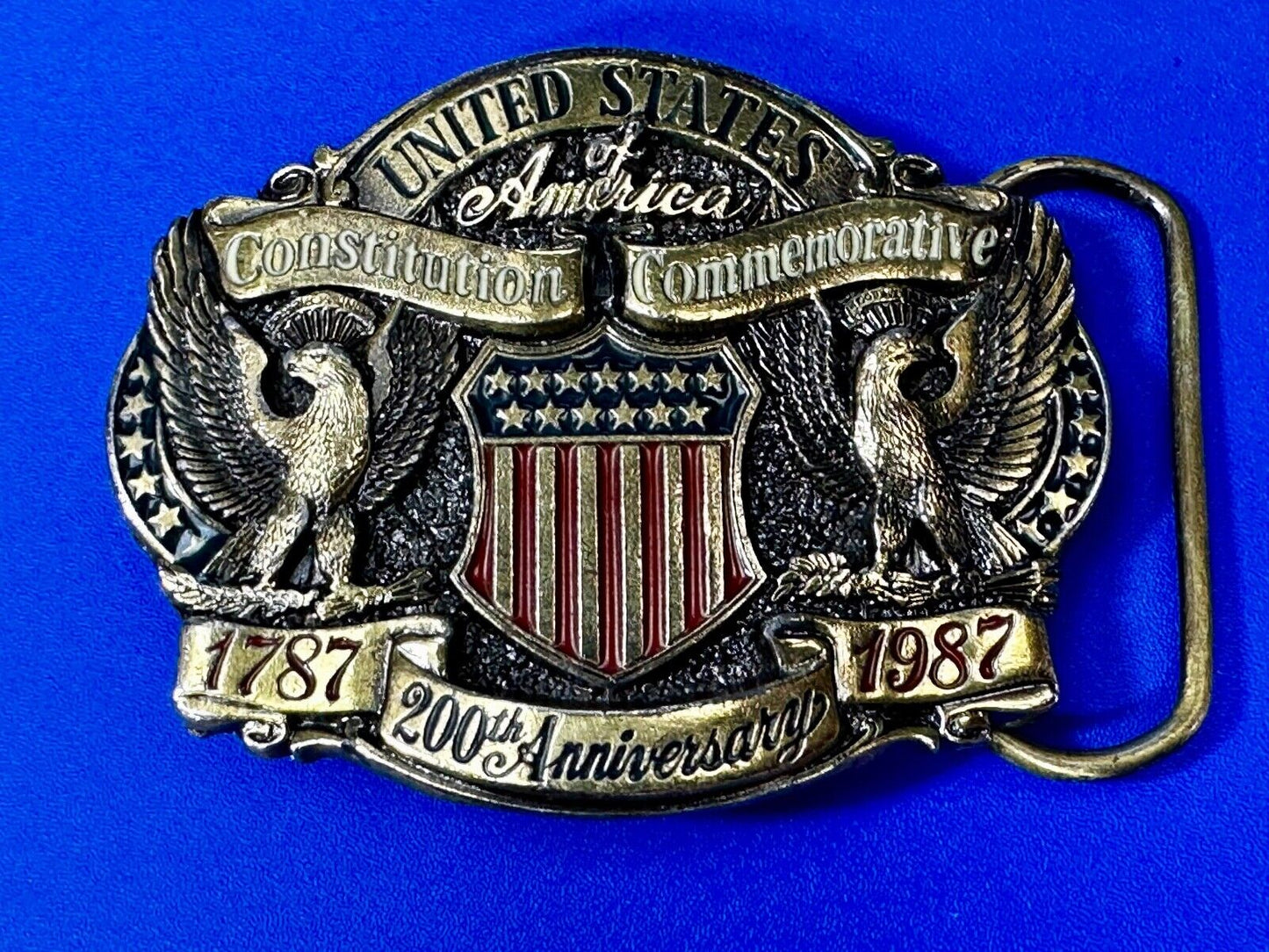 United States ofAmerica Constitution Commemorative 200th Anniversary Belt Buckle
