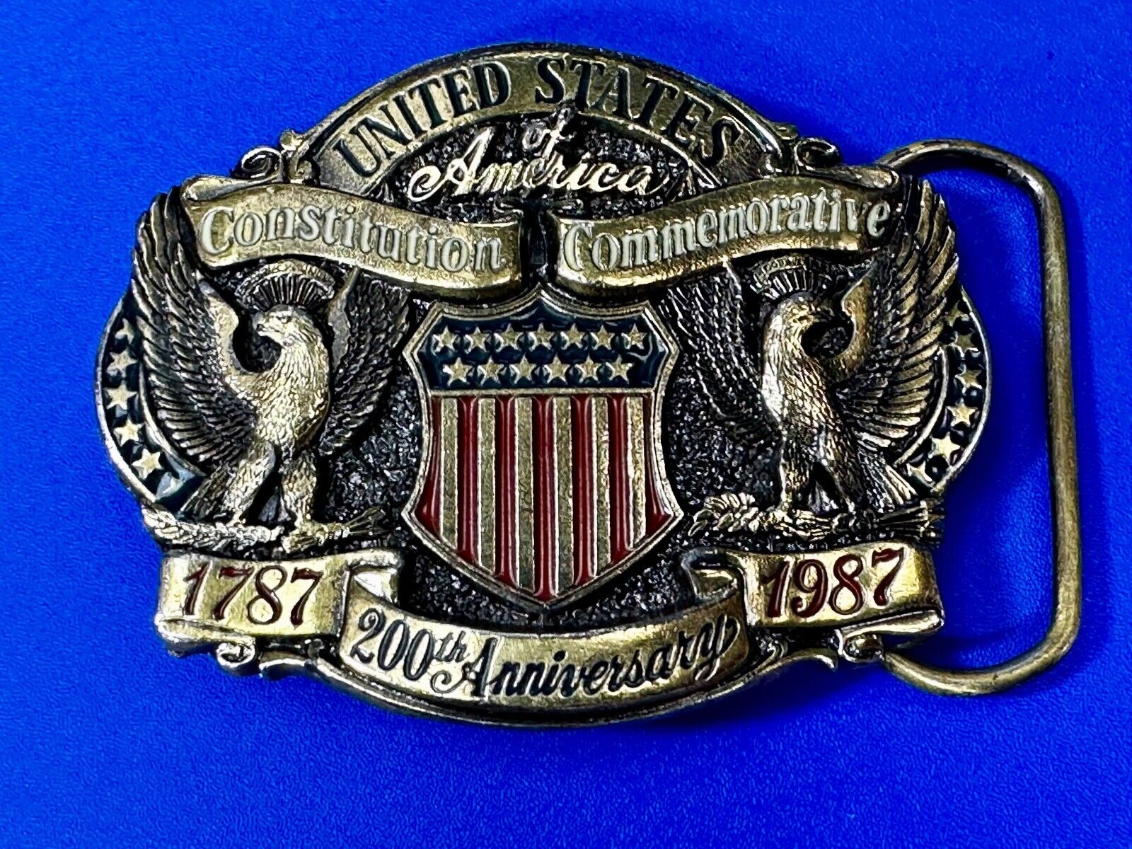 United States ofAmerica Constitution Commemorative 200th Anniversary Belt Buckle