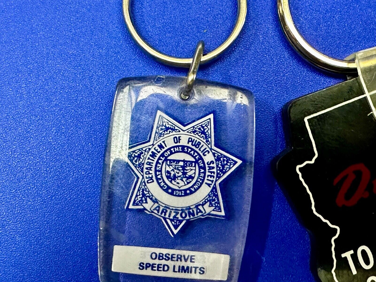 Arizona DARE and Public Safety Observe Speed Limits 2 Lot State Keychains Fobs