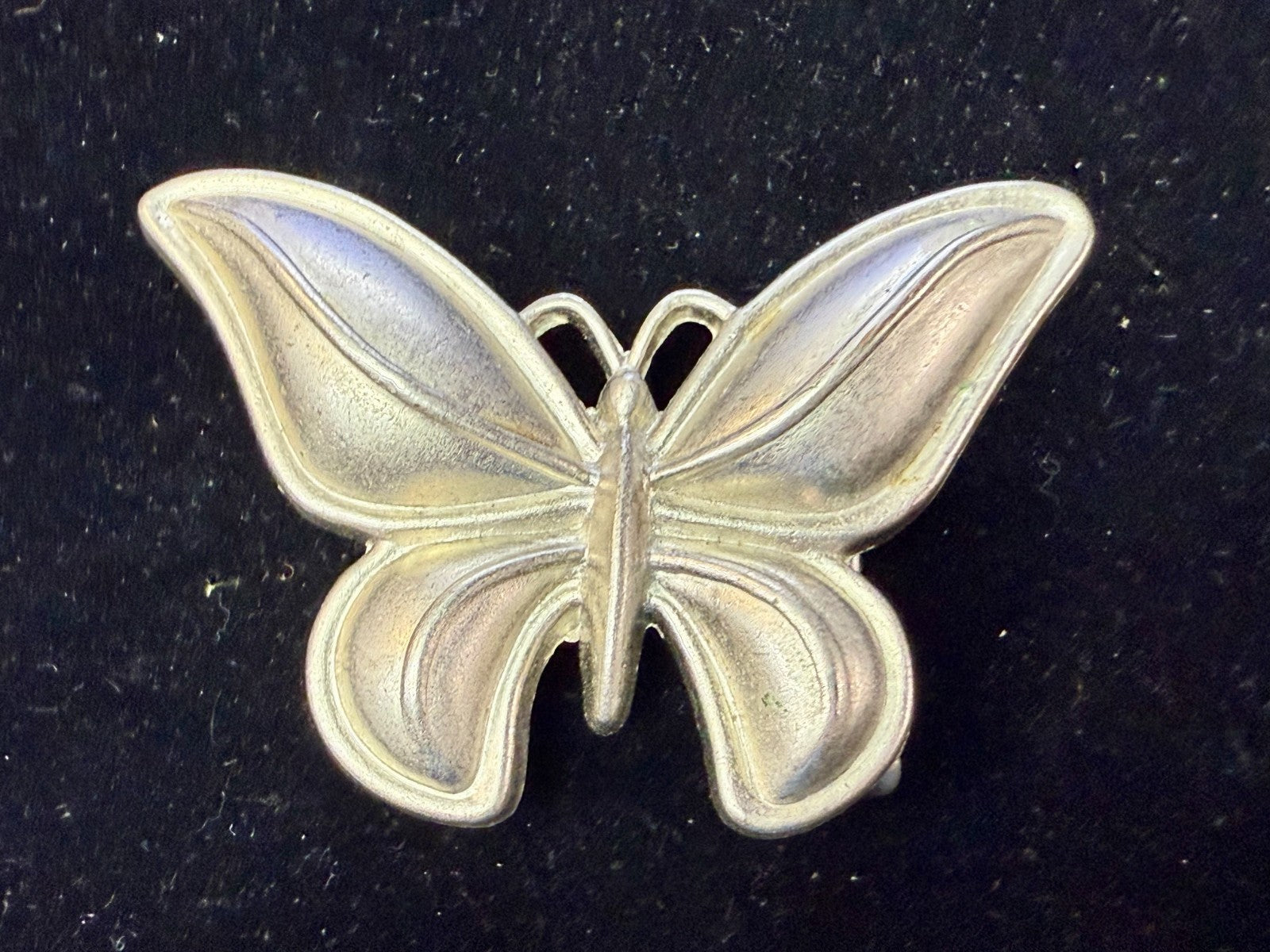 Beautiful Butterfly Shaped Figural Cutout Hippy Vibe Silver Color Belt Buckle