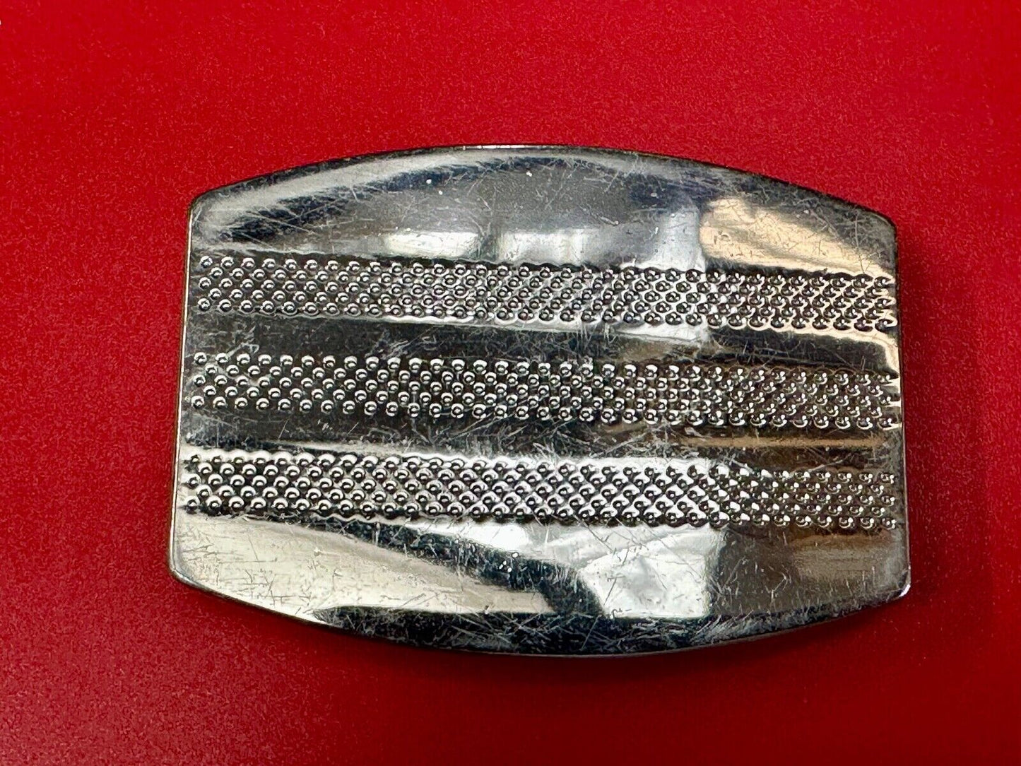 ADIDAS Silver color SHOE Footwear Co Running Golf Trophy striped belt buckle
