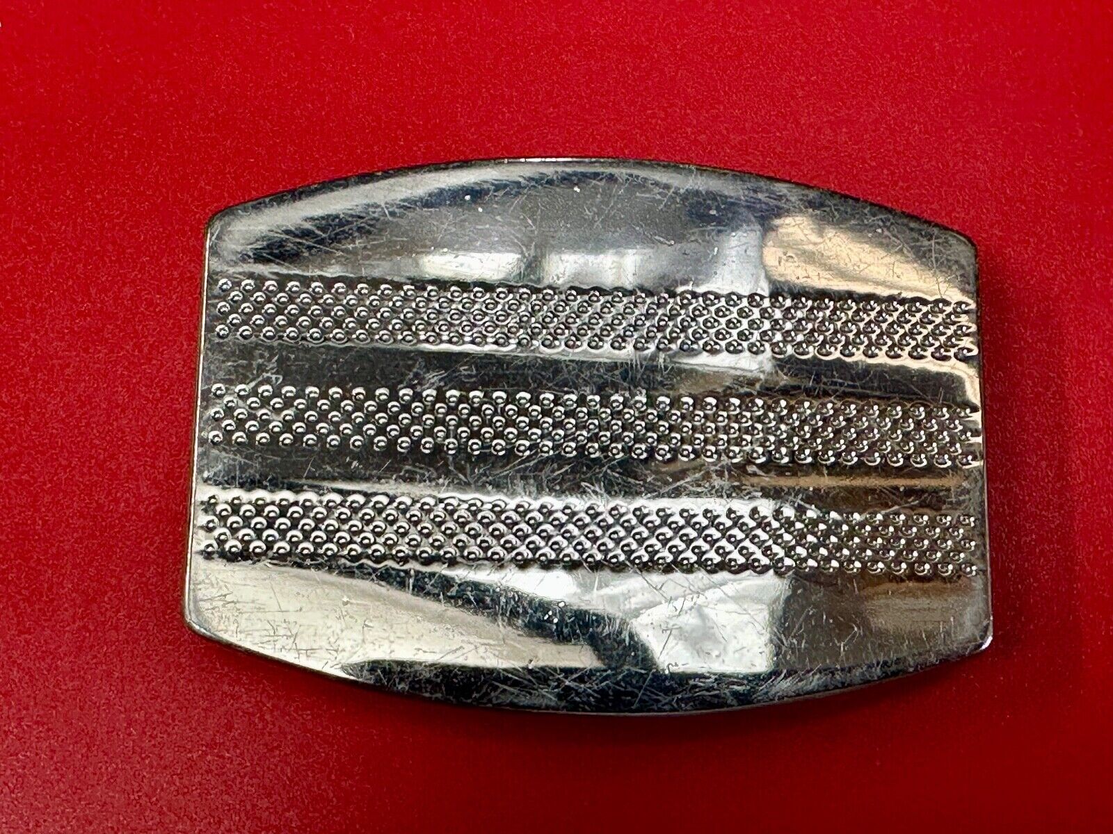 ADIDAS Silver color SHOE Footwear Co Running Golf Trophy striped belt buckle