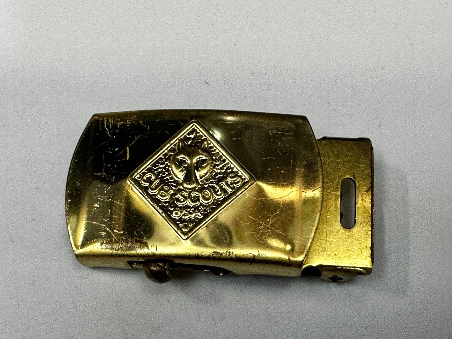 Vintage Cub Scouts Vintage Wolf BSA Solid Brass Replacement Uniform Belt Buckle