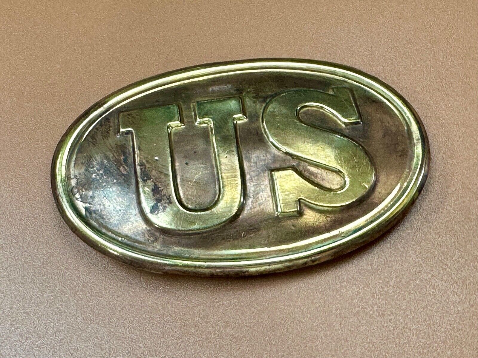 U.S. CIVIL WAR WAIST BELT PLATE US Soldiers Replica Belt Buckle  unknown to me!