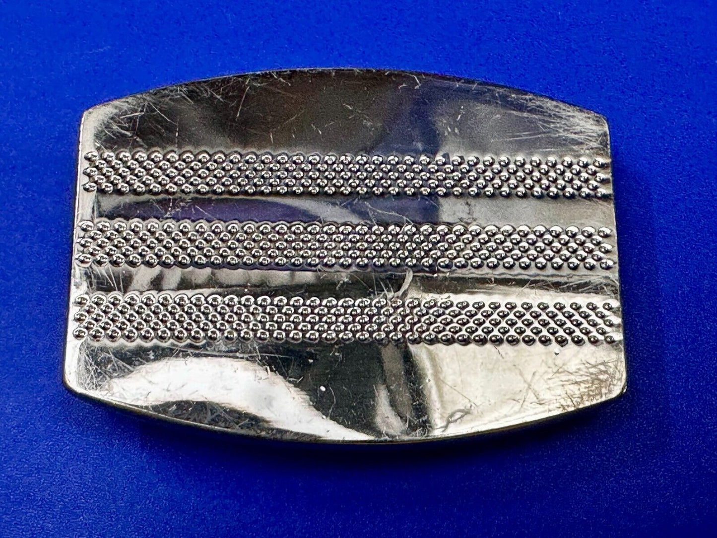 Adidas Golf Stripe Silver Color Trophy Dress Style Reflective Belt Buckle