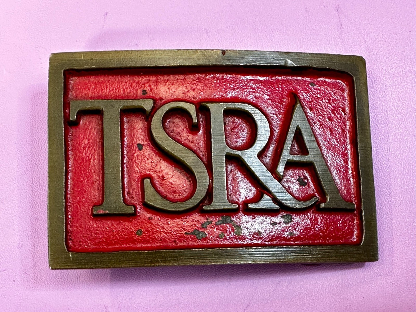 TSRA Texas State Rifle Association Gun Firearm 2nd Amendment Rights Belt Buckle