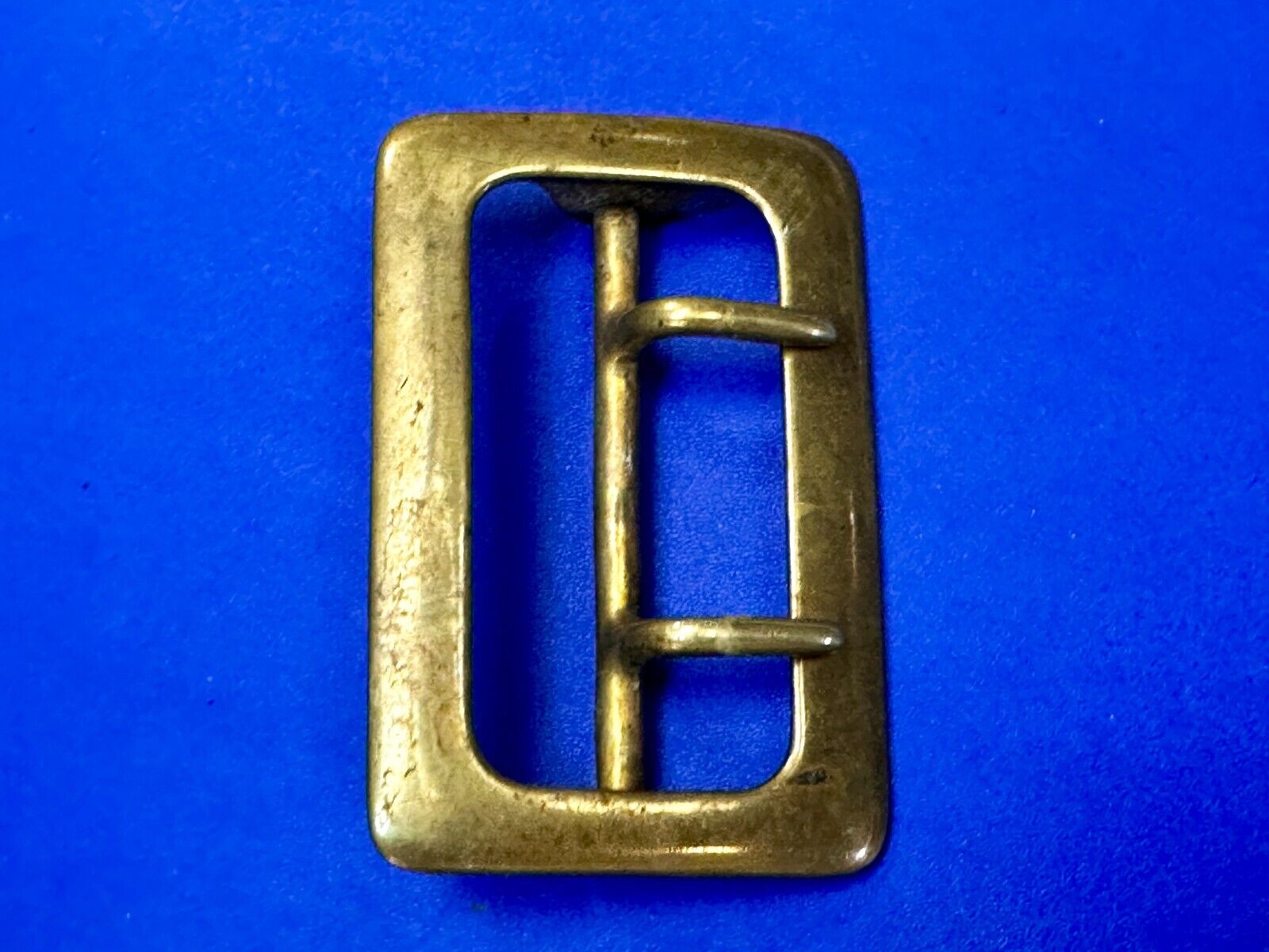 Antique Double Prong Center Bar Gold Tone Hippy Vibe Replacement Belt Buckle