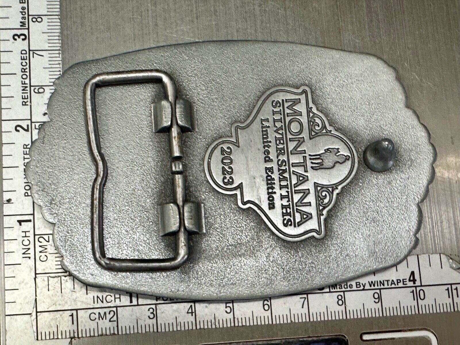 2023 Pendleton Whisky Belt Buckle Montana Silversmiths Let'er Buck Cowboy Rodeo
