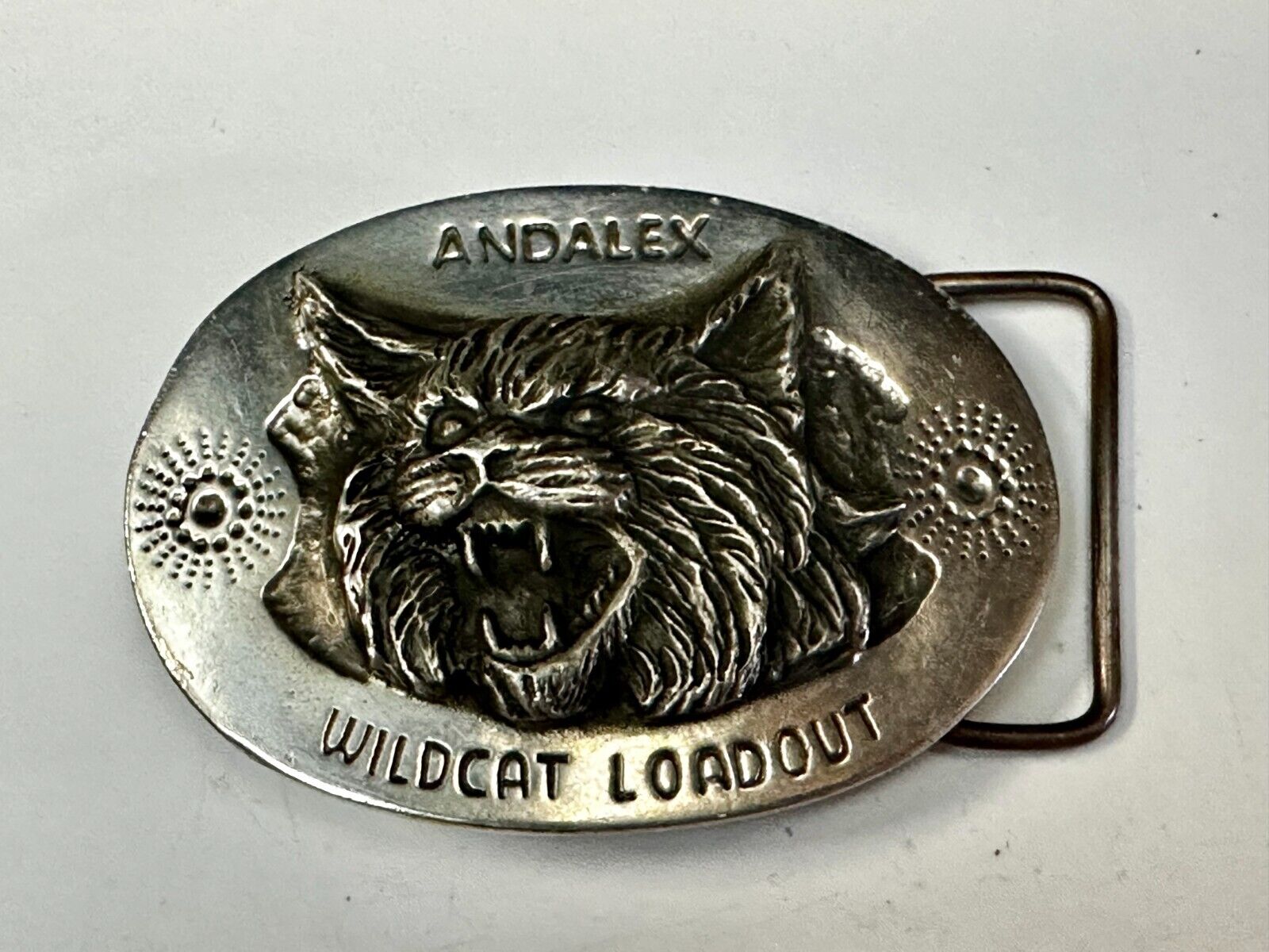Andalex Wildcat Loadout Vintage Sculpture Belt Buckle by Artist Gary Prazen
