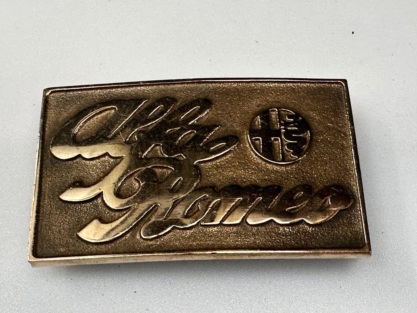 Alfa Romeo Italian Car Collectors Solid Brass Belt Buckle by UB