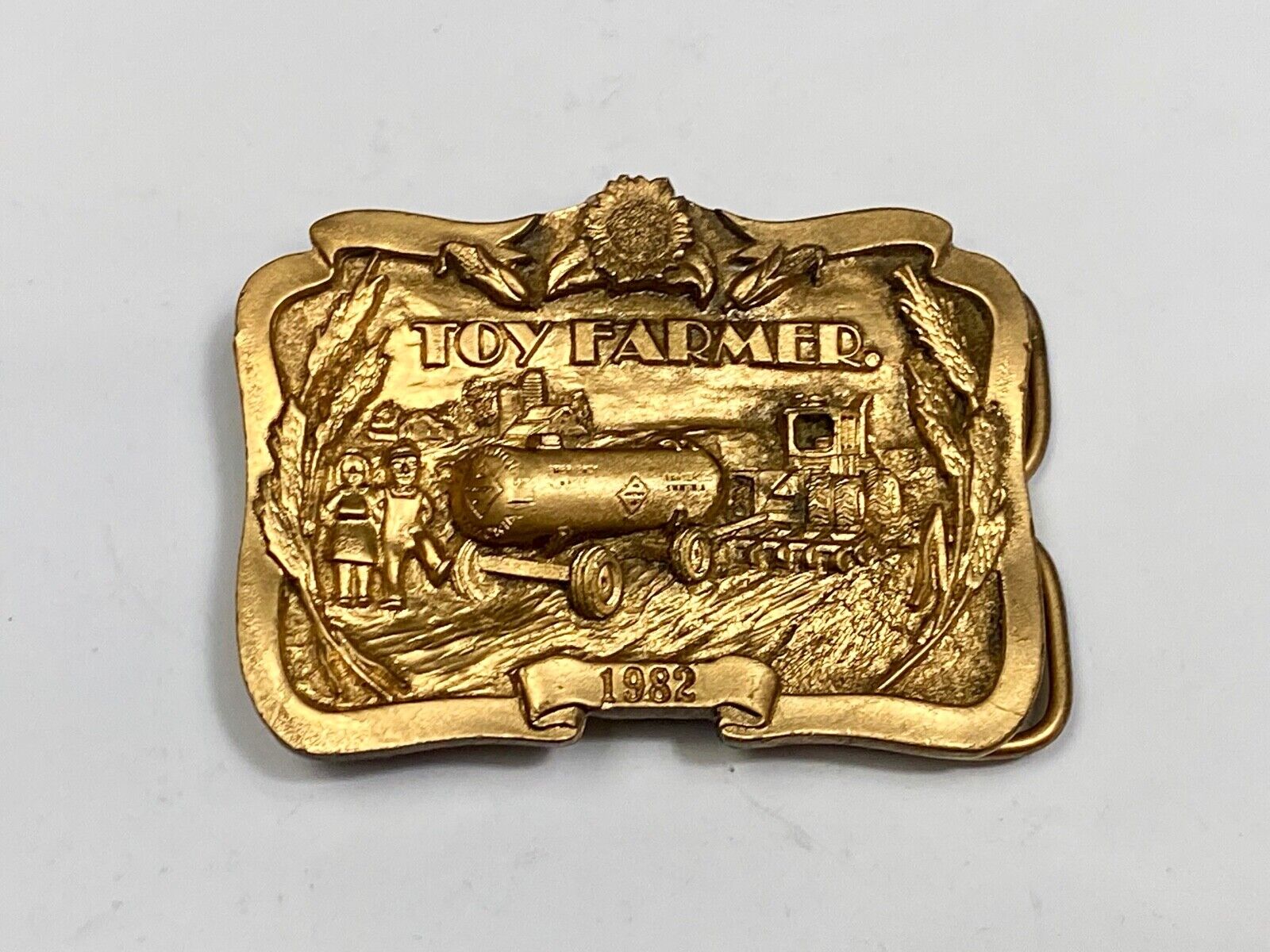 Vintage 1982 Toy Farmer Belt Buckle In Wonderful Condition