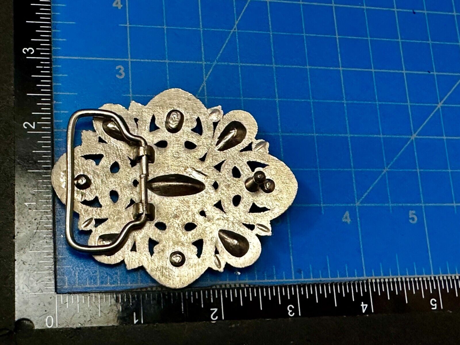 Victorian Style Yellow Rhinestone Jeweled Women's Ladies Fashion Belt Buckle