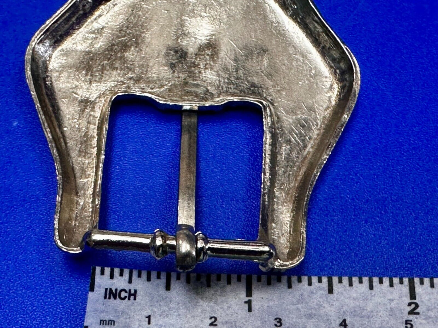 Unique Small Replacement Western Silver Tone Vintage Belt Buckle