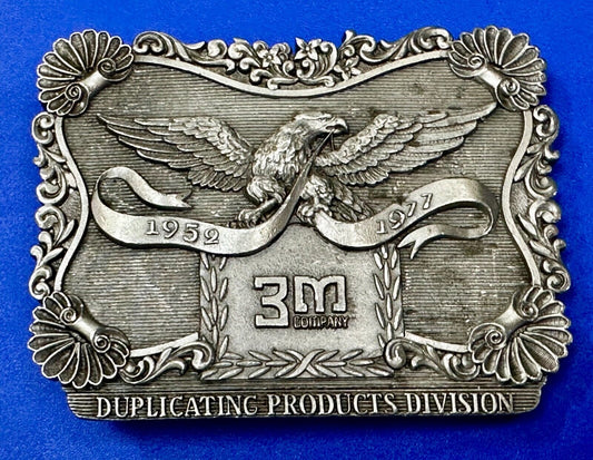 3M Duplicating Products Eagle Recording Studio 2" 1/4 Reel Tape 1976 Belt Buckle
