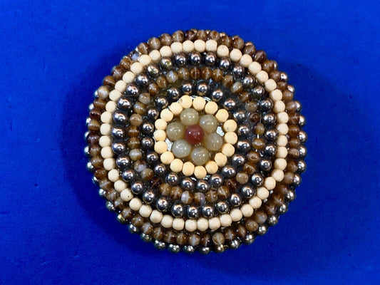 unbranded shades of natural brown circular quality belt buckle 