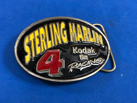  vintage 1996 STERLING MARLIN 4 KODAK FILM RACING Legends BELT BUCKLE