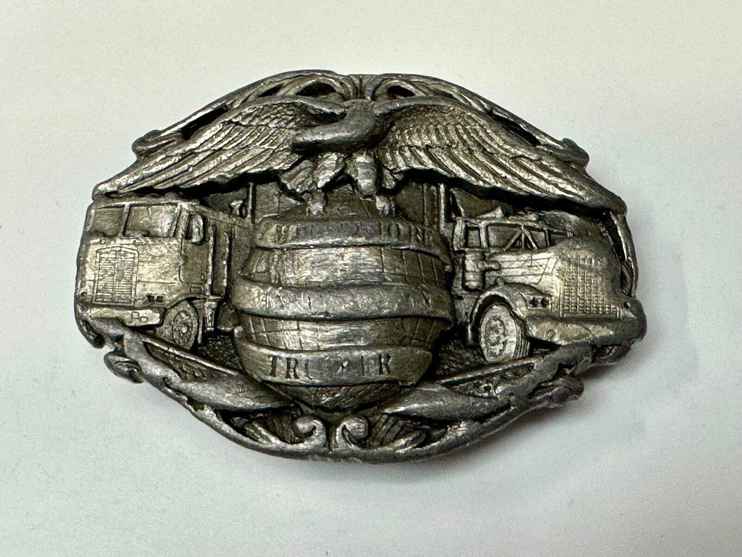 Truckers Semi Drivers Vital Role in the USA Economy 1986 Bergamot Belt Buckle