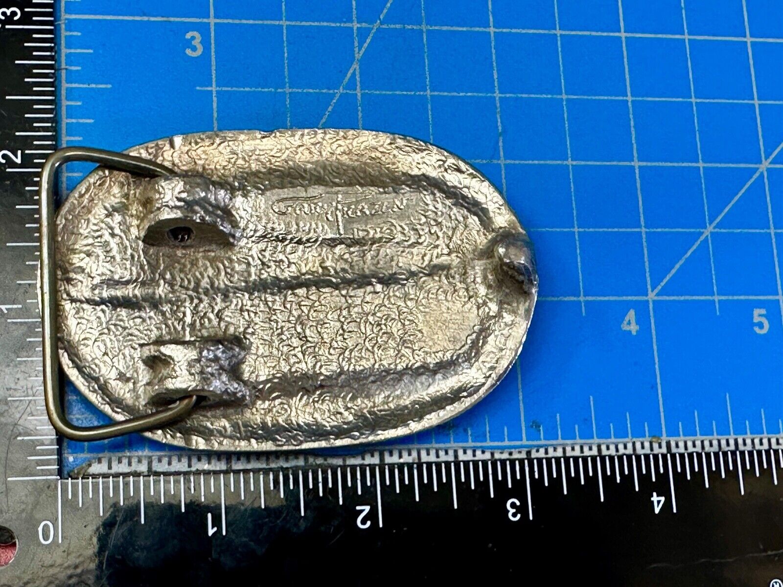 Utah Railway Co Vtg Train Railroad 85 Years - Gary Prazen Sculpture Belt Buckle