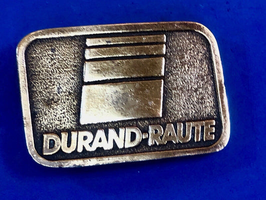 Vintage Durand - Raute Milling Machinery belt buckle by Adaisy 