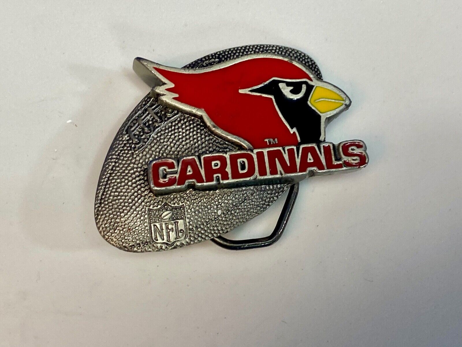 Vintage 1994 Phoenix Arizona Cardinals Nfl Sports Football Team Belt Buckle 