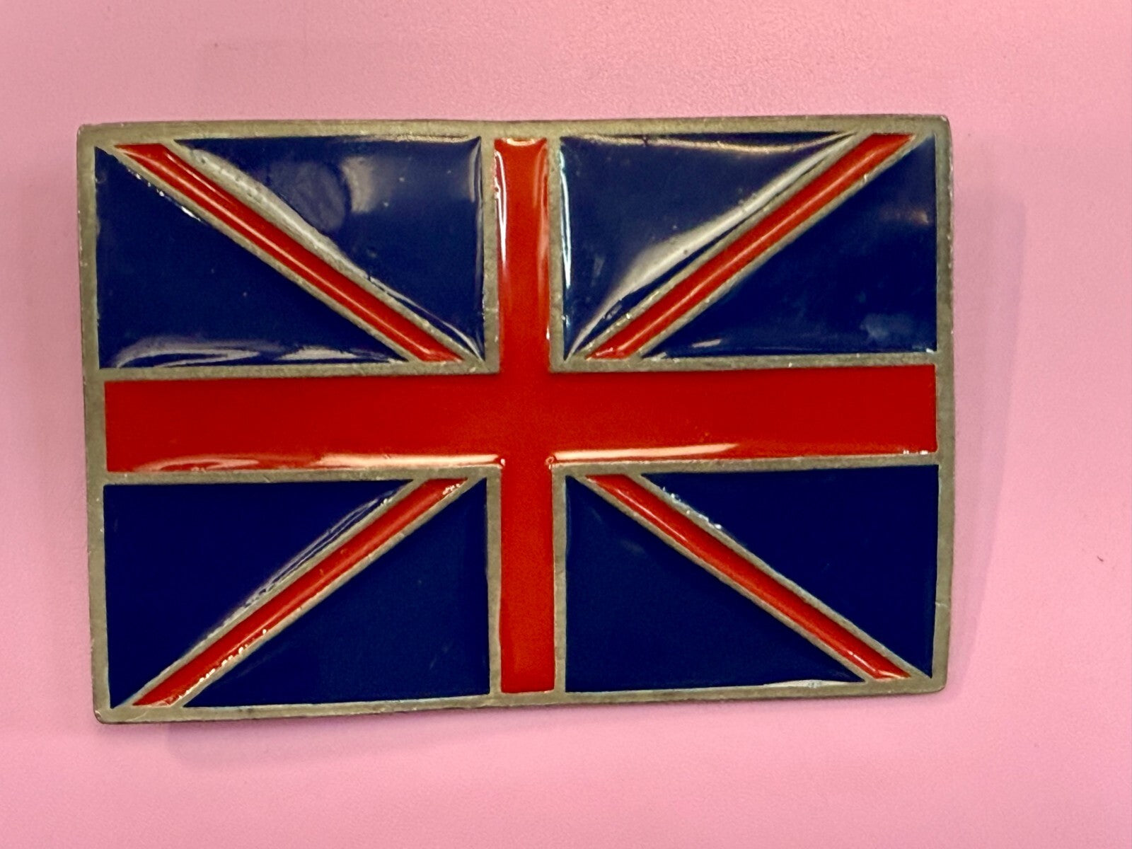 United Kingdom Union Jack UK British Britain Flag Vintage Mobtown Belt Buckle